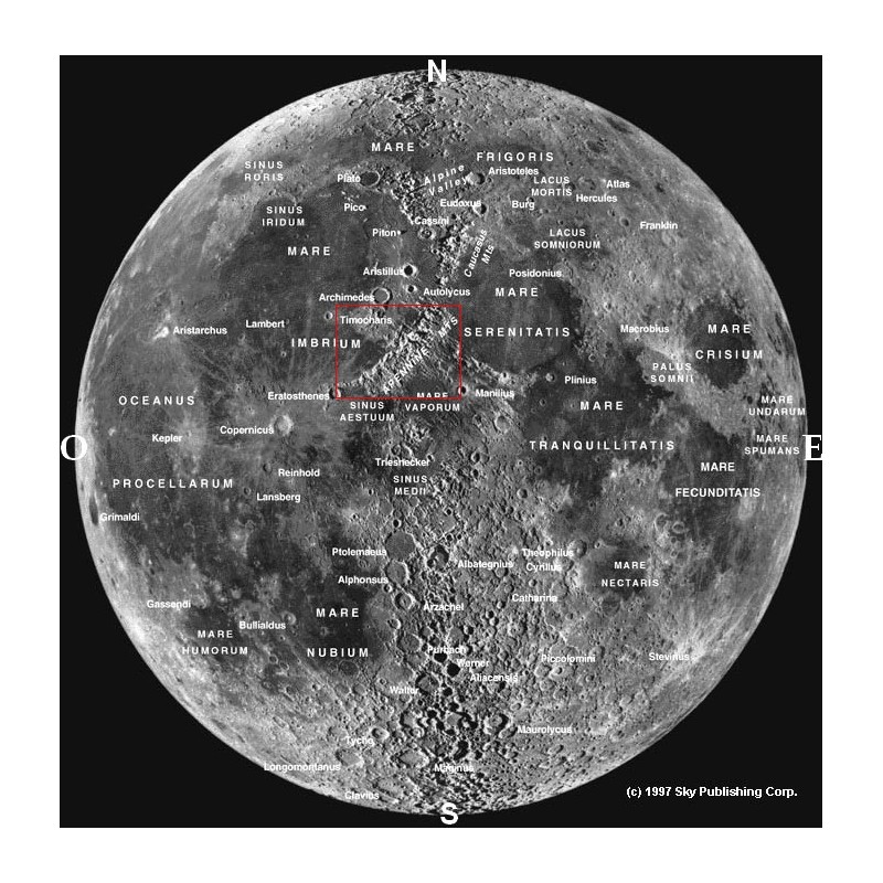 Mesure de la hauteur d'un sommet lunaire : atelier astronomique