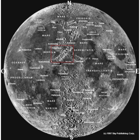 Mesure de la hauteur d'un sommet lunaire : atelier astronomique